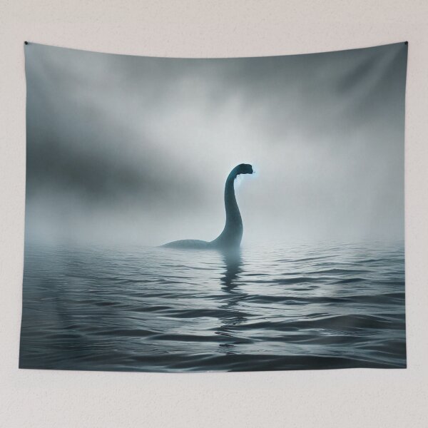 Item preview, The Mysterious Loch Ness Monster Emerging from the Mist designed and sold by aunins7.