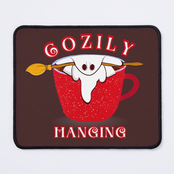 Item preview, Cozily hanging cute spooky coffee mug design designed and sold by 5Petals.