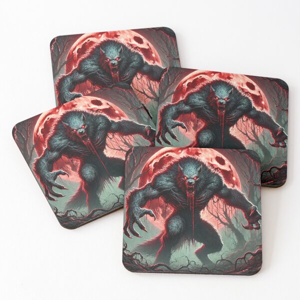 Item preview, Blood Moon Werewolf – A Nightmarish Beast Awakes designed and sold by aunins7.