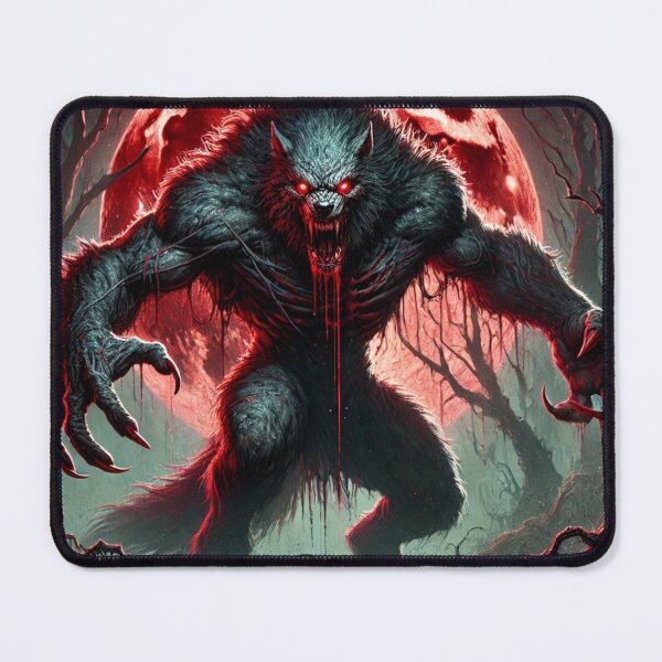 Item preview, Blood Moon Werewolf – A Nightmarish Beast Awakes designed and sold by aunins7.