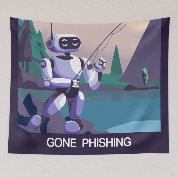Item preview, Gone Phishing designed and sold by Code  Monkeys.