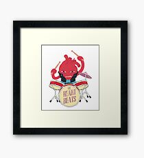 The Heart Beats Framed Print