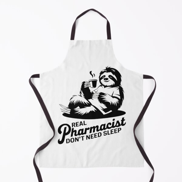 Item preview, Real Pharmacist Don`t Need Sleep, Funny Sloth Coffee designed and sold by Anniko Art Studio.