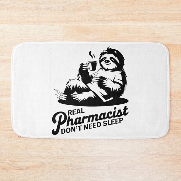 Item preview, Real Pharmacist Don`t Need Sleep, Funny Sloth Coffee designed and sold by Anniko Art Studio.