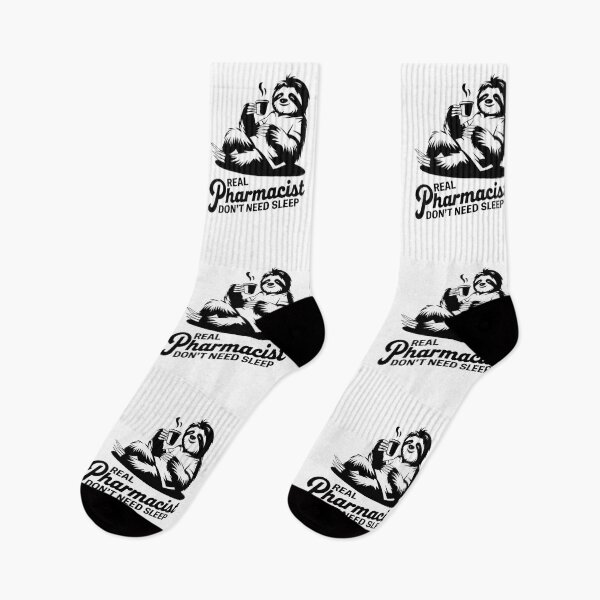 Item preview, Real Pharmacist Don`t Need Sleep, Funny Sloth Coffee designed and sold by Anniko Art Studio.