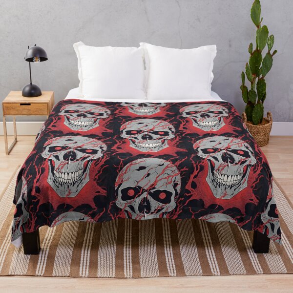 Item preview, Skull with Electric Veins Art - Dark Gothic Design,T-shirts & Phone Cases designed and sold by PixelMuse2024.