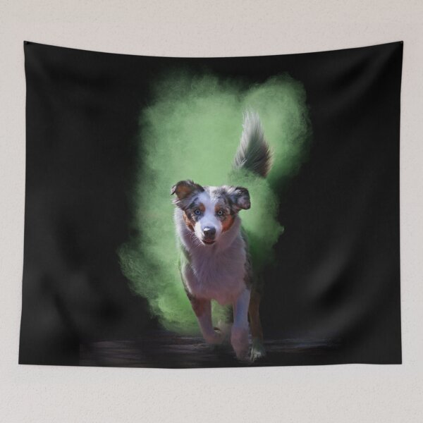 Item preview, Emerald Sprint: The Energized Australian Shepherd designed and sold by Koolmees.