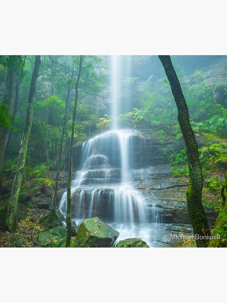 Thumbnail 5 of 5, Mouse Pad, Witches Leap Falls, Katoomba, Blue Mountains, New South Wales, Australia designed and sold by Chockstone.