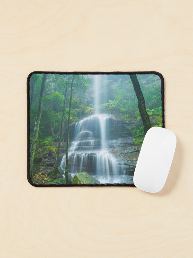 Thumbnail 1 of 5, Mouse Pad, Witches Leap Falls, Katoomba, Blue Mountains, New South Wales, Australia designed and sold by Chockstone.