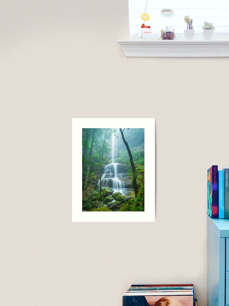 Thumbnail 2 of 3, Art Print, Witches Leap Falls, Katoomba, Blue Mountains, New South Wales, Australia designed and sold by Chockstone.
