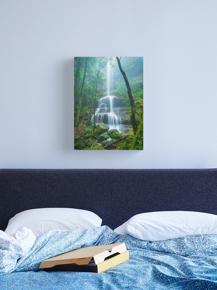 Thumbnail 2 of 3, Canvas Print, Witches Leap Falls, Katoomba, Blue Mountains, New South Wales, Australia designed and sold by Chockstone.