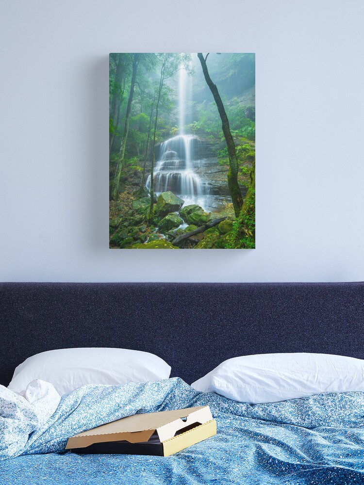 Thumbnail 2 of 3, Canvas Print, Witches Leap Falls, Katoomba, Blue Mountains, New South Wales, Australia designed and sold by Chockstone.