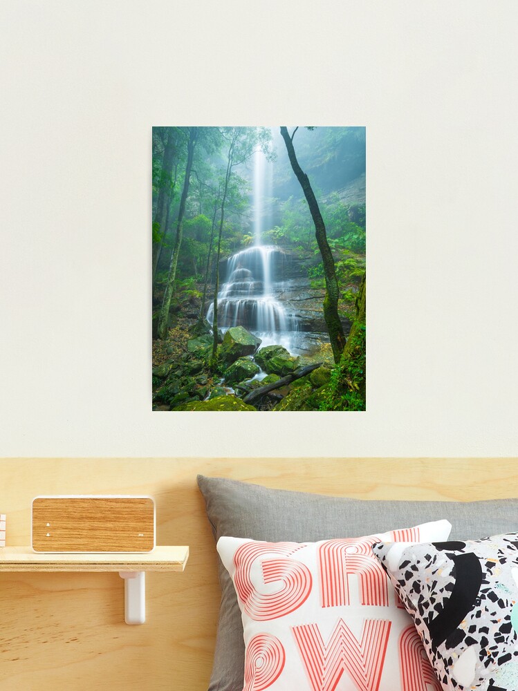 Thumbnail 2 of 3, Photographic Print, Witches Leap Falls, Katoomba, Blue Mountains, New South Wales, Australia designed and sold by Chockstone.