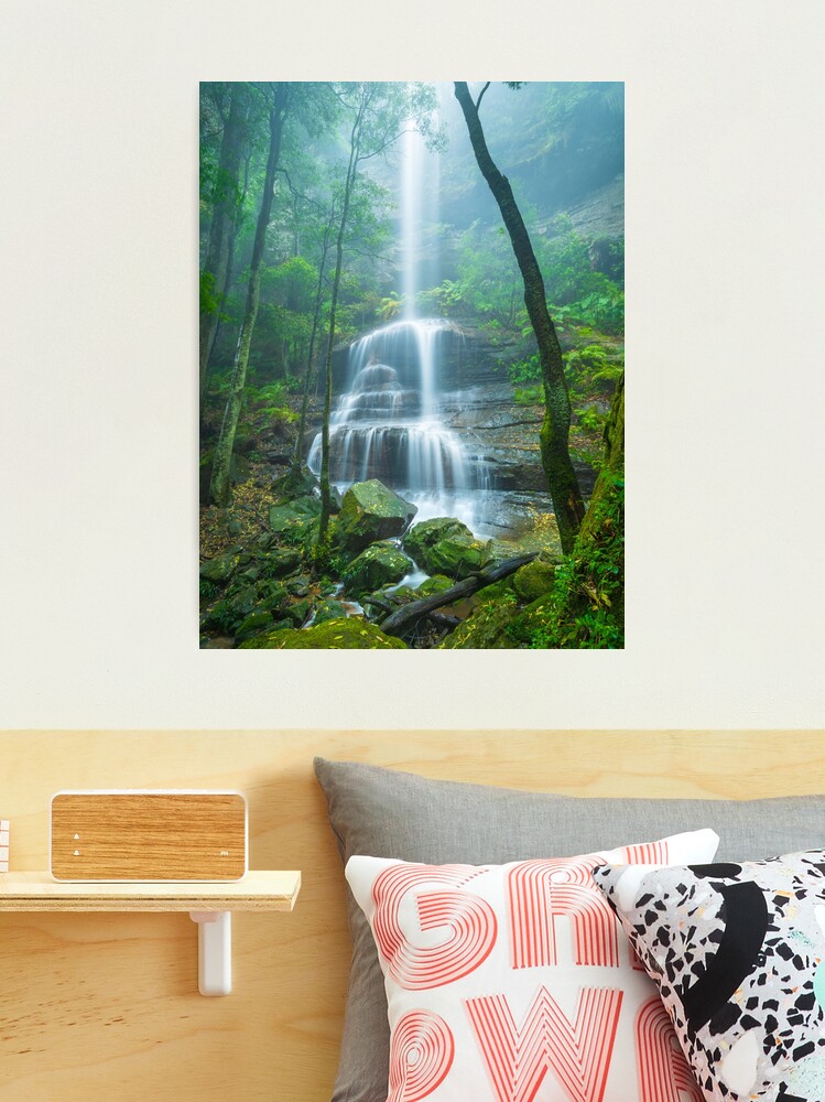 Thumbnail 2 of 3, Photographic Print, Witches Leap Falls, Katoomba, Blue Mountains, New South Wales, Australia designed and sold by Chockstone.