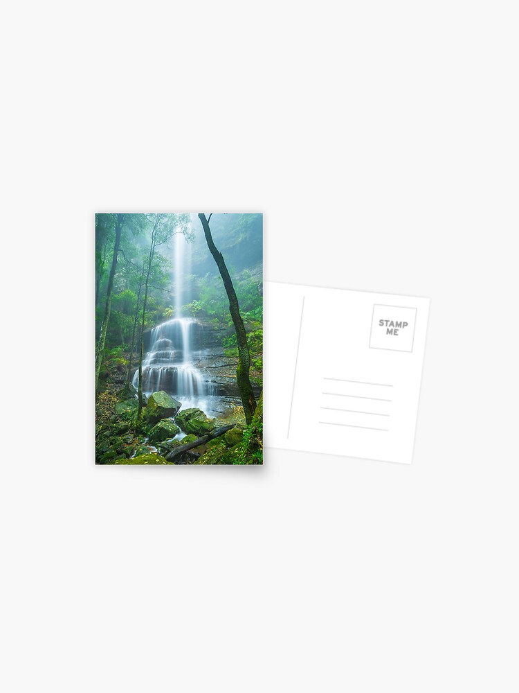 Thumbnail 1 of 2, Postcard, Witches Leap Falls, Katoomba, Blue Mountains, New South Wales, Australia designed and sold by Chockstone.