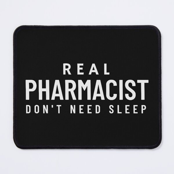 Item preview, Real Pharmacist Don`t Need Sleep, Funny Pharmacist designed and sold by Anniko Art Studio.