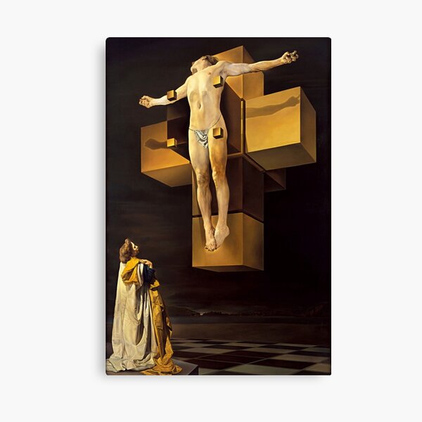 Item preview, Salvador Dali ‘Crucifixion Corpus Hypercubus’ Museum-Grade Art Print - Digitally Remastered Surrealist Painting Poster designed and sold by Artistic Gift Print.