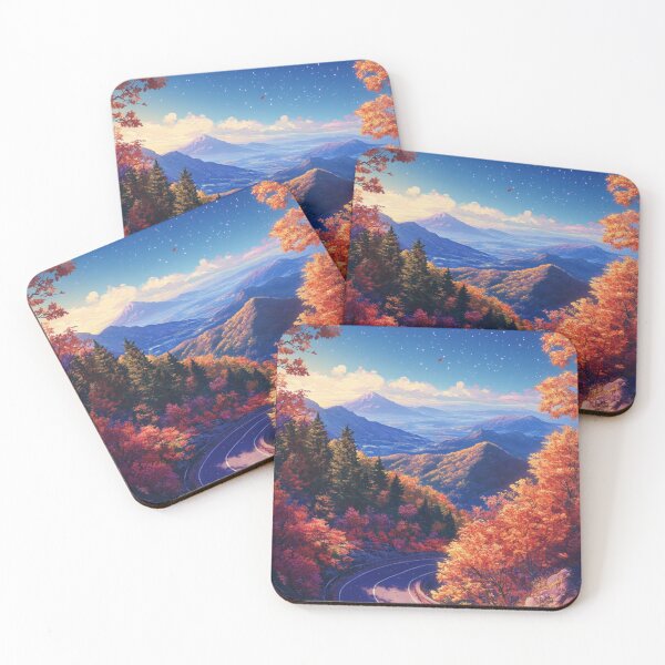Item preview, Autumn Mountains Landscape designed and sold by NicolasGlowArt.