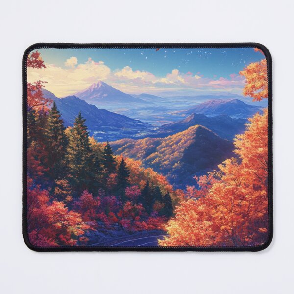 Item preview, Autumn Mountains Landscape designed and sold by NicolasGlowArt.