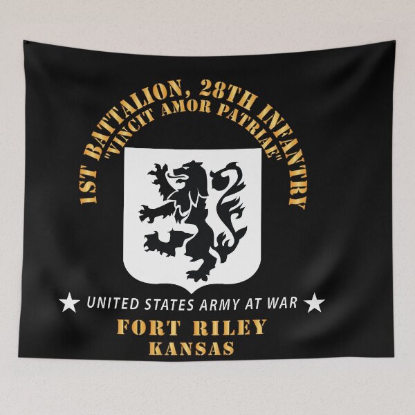 Item preview, 1st Bn, 28th Infantry - Ft Riley KS X 300 designed and sold by Military Insignia Products.