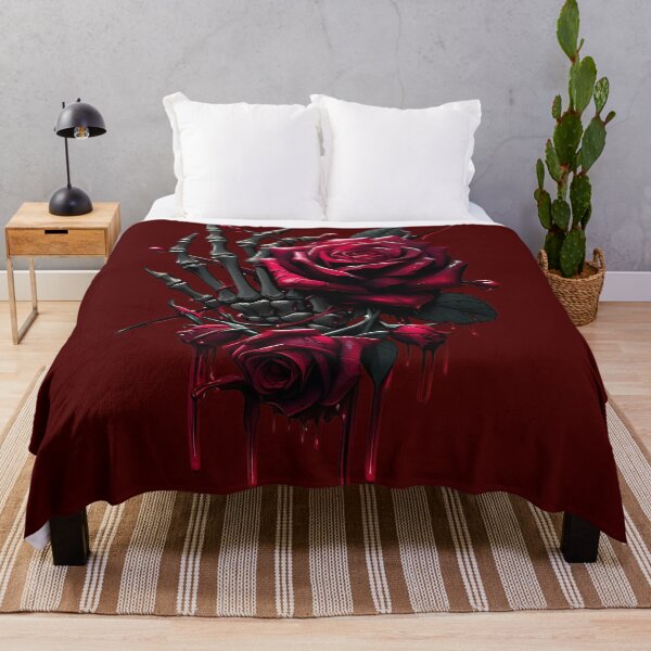 Item preview, Skeleton Hand Crimson Roses designed and sold by JavisSRDesign.