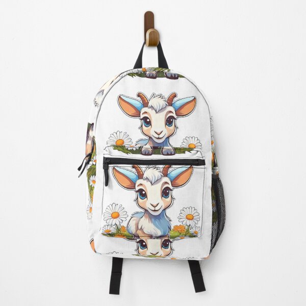 Item preview, A cute cartoon goat Design, standing in a field of daisies. designed and sold by HEMRO.