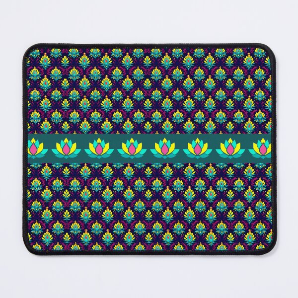 Item preview, Blue Colourfull Happy Diwali floral and lotus pattern for the diwali festival lover ver4 designed and sold by CosmicNook1.