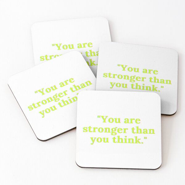 Item preview, You are stronger than you think fitness gym quote designed and sold by CameltStudio.