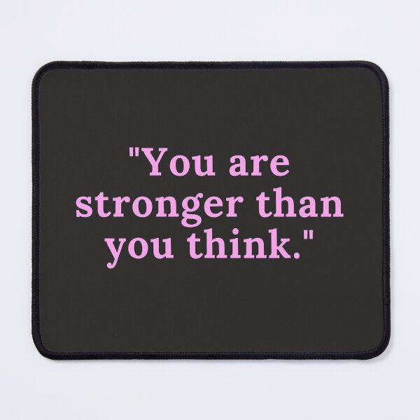 Item preview, You are stronger than you think fitness gym quote designed and sold by CameltStudio.