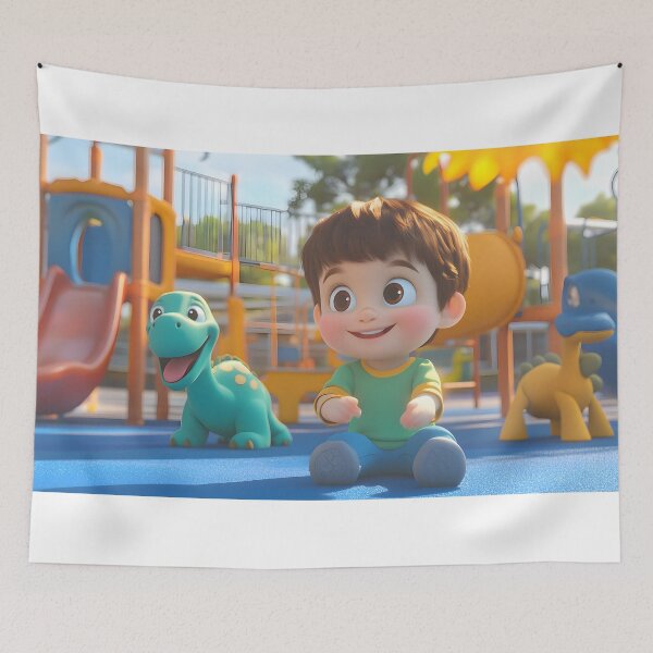 Item preview, Enchanted Playtime with Dino Pals designed and sold by AI-Only Creations.