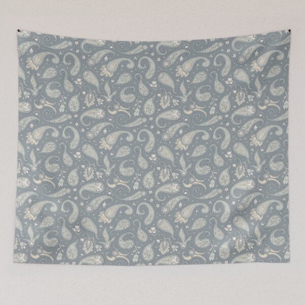 Item preview, undirected traditional paisley in neutral colors designed and sold by colorofmagic.