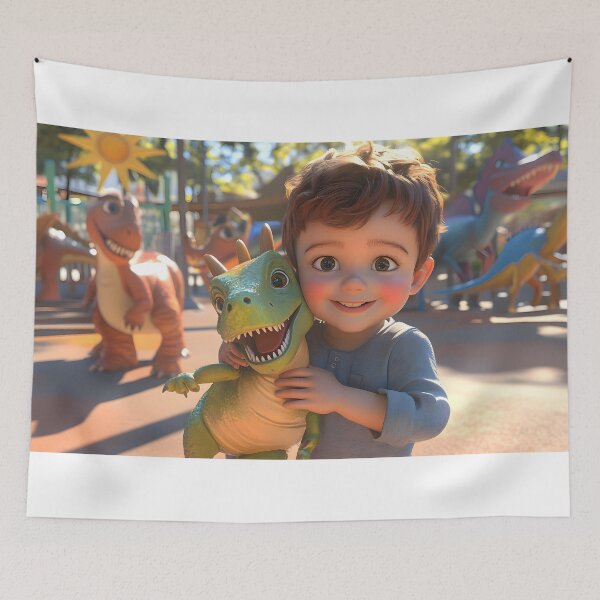 Item preview, Whimsical Dino Wonderland designed and sold by AI-Only Creations.