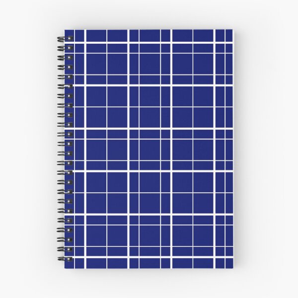 Item preview, Navy-blue Windowpane Plaid Pattern Design designed and sold by PatternTitan.
