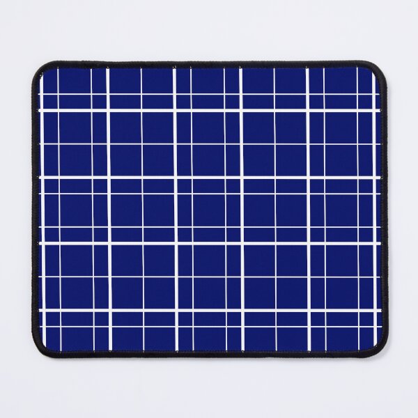 Item preview, Navy-blue Windowpane Plaid Pattern Design designed and sold by PatternTitan.