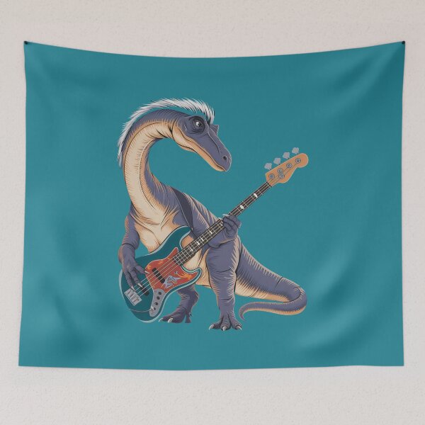 Item preview, Dinosaur musician. designed and sold by MyHappyArtShop.