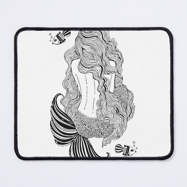 Item preview, A mermaid with her back designed and sold by SweetRossel.