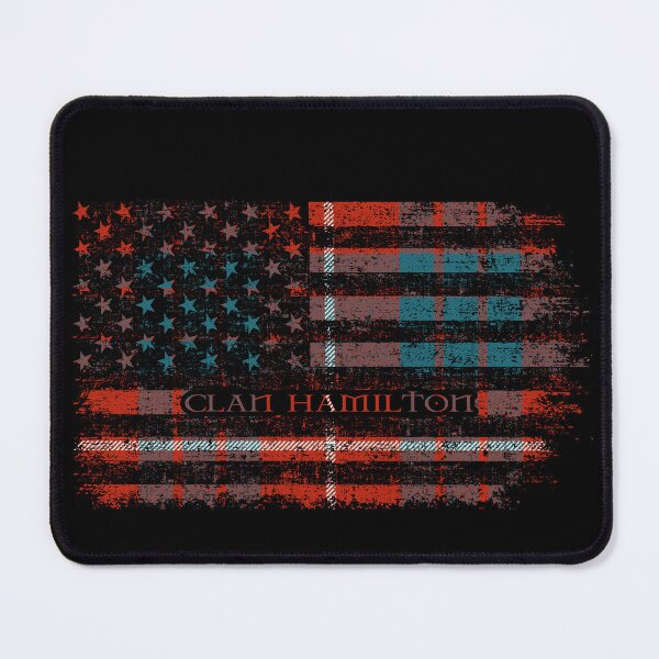 Item preview, Clan Hamilton Scottish tartan US flag kilt Scotland designed and sold by Clan1093.