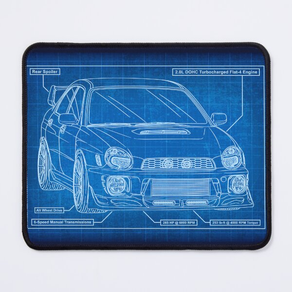 Item preview, Subaru Impreza WRX STi Bug Eye Blueprint designed and sold by JDM Guyvit.
