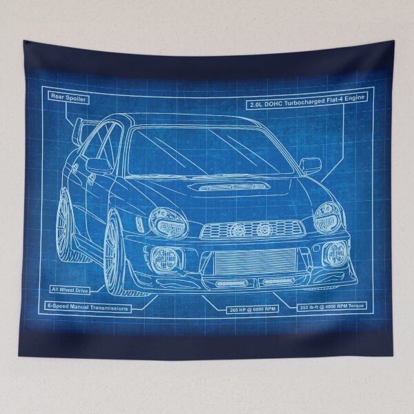 Item preview, Subaru Impreza WRX STi Bug Eye Blueprint designed and sold by JDM Guyvit.