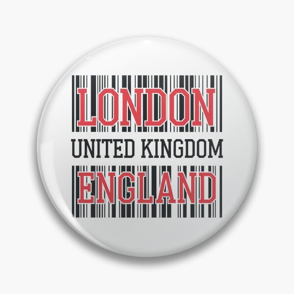 Item preview, London England Barcode designed and sold by Angry Swan Designs.