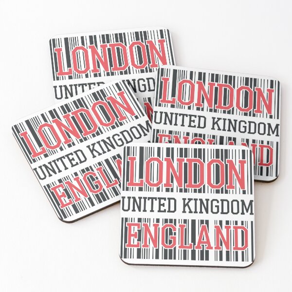 Item preview, London England Barcode designed and sold by Angry Swan Designs.
