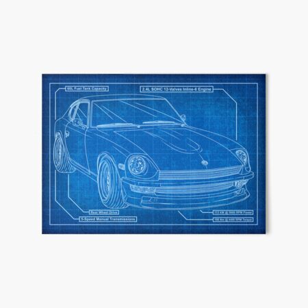 280zx Blueprint Art Board Prints for Sale | Redbubble