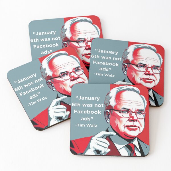 Item preview, January 6th was not Facebook ads Tim Walz Debate Quote designed and sold by notakename.