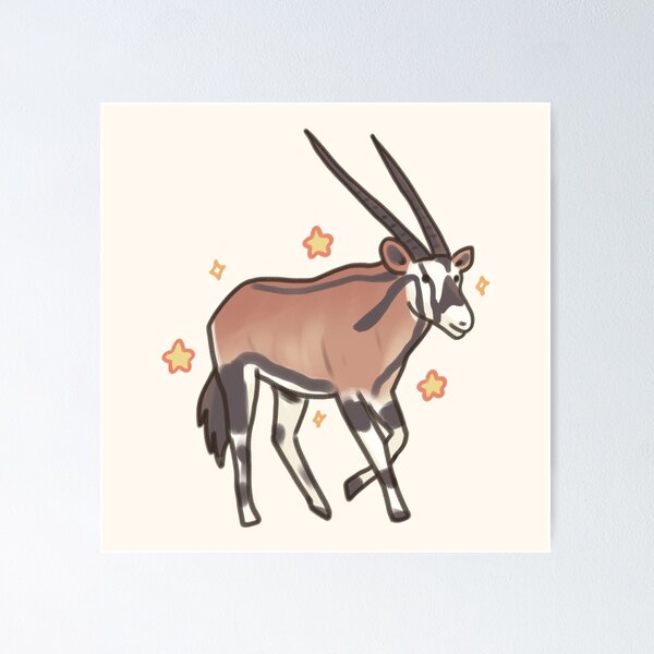 Item preview, Cute oryx art  designed and sold by Artofmayara.