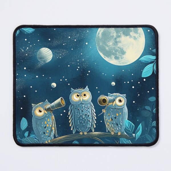 Item preview, Astronomer Owls Adventure designed and sold by cute-animals99.