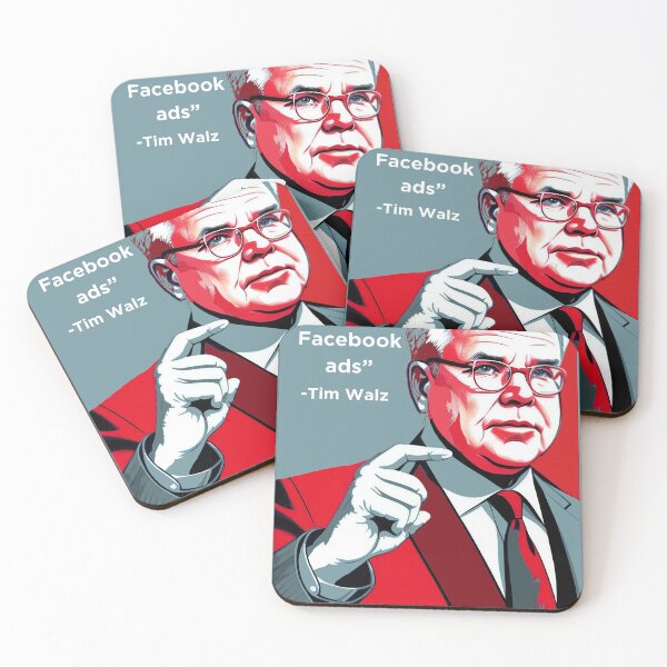 Item preview, "January 6th was not Facebook ads" Tim Walz Debate Quote designed and sold by notakename.