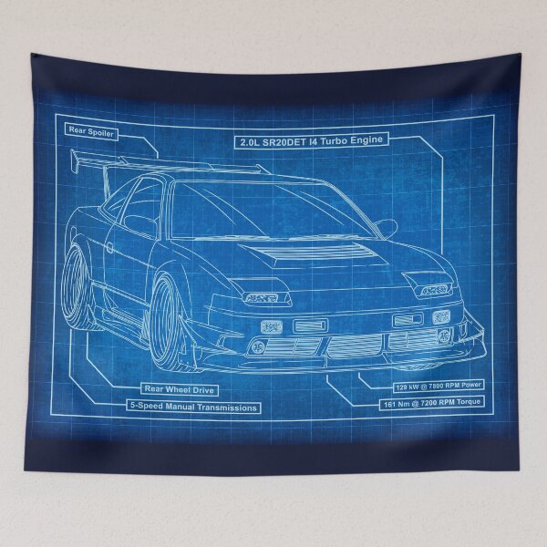 Item preview, Nissan 180SX Blueprint designed and sold by JDM Guyvit.