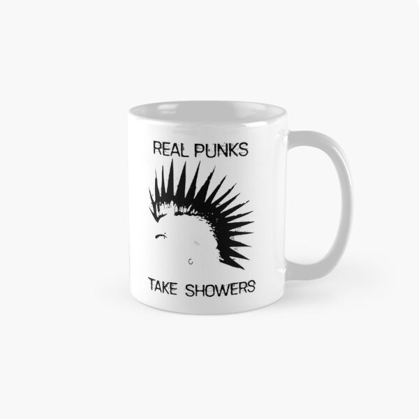Item preview, Real Punks Take Showers in Black Text designed and sold by WordWind.