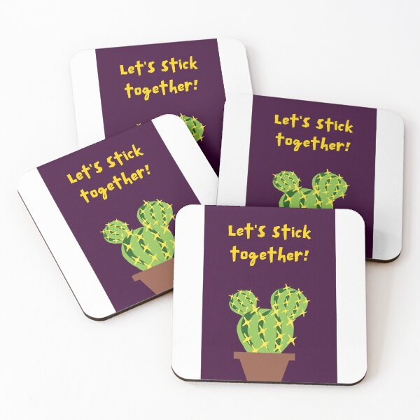 Item preview, Let's Stick Together Cactus Art designed and sold by RaiyaTees.