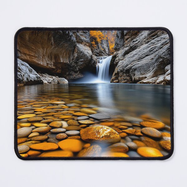 Item preview, Narrow Canyon River Waterfall designed and sold by DigiCre8.